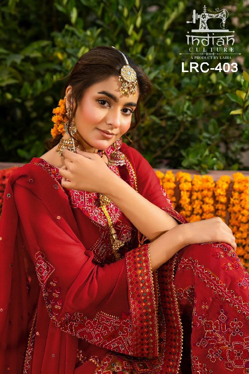 INDIAN CULTURE D.NO LRC-403 WHOLESALE READYMADE PV SLUB FESTIVE WEAR PAKISTANI 3 PCS SUITS EXPORTER