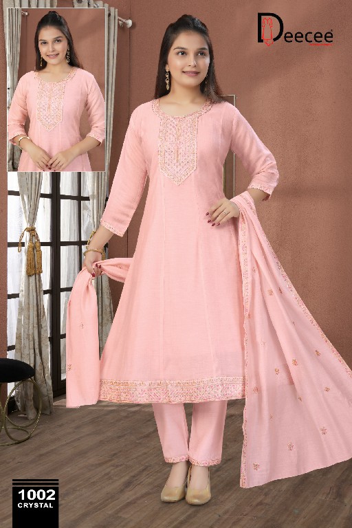DEE CEE CRYSTAL WHOLESALE READYMADE PREMIUM MULL FULL KALI PATTERN STYLISH 3 PCS SUITS SUPPLIER