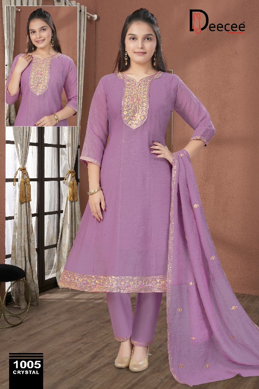 DEE CEE CRYSTAL WHOLESALE READYMADE PREMIUM MULL FULL KALI PATTERN STYLISH 3 PCS SUITS SUPPLIER