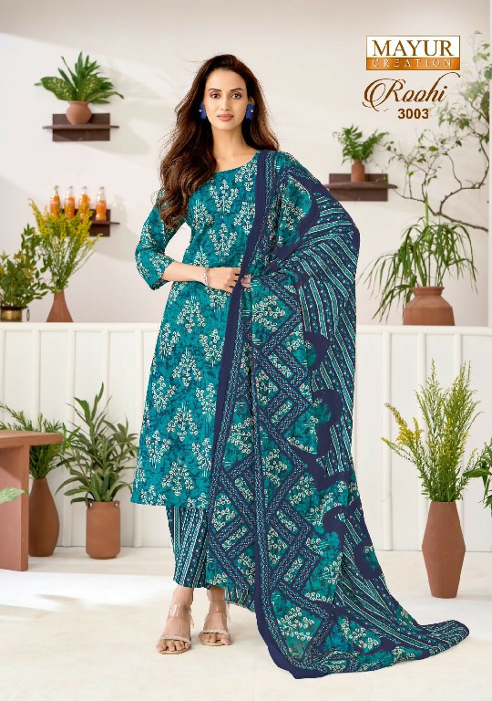 MAYUR CREATION ROOHI VOL 3 WHOLESALE COTTON PRINTED REGULAR WEAR DRESS MATERIAL FOR EXPORT