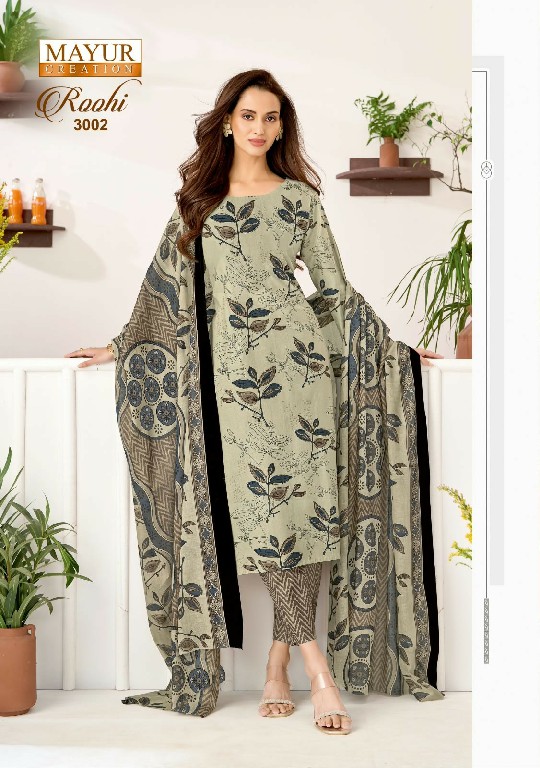 MAYUR CREATION ROOHI VOL 3 WHOLESALE COTTON PRINTED REGULAR WEAR DRESS MATERIAL FOR EXPORT