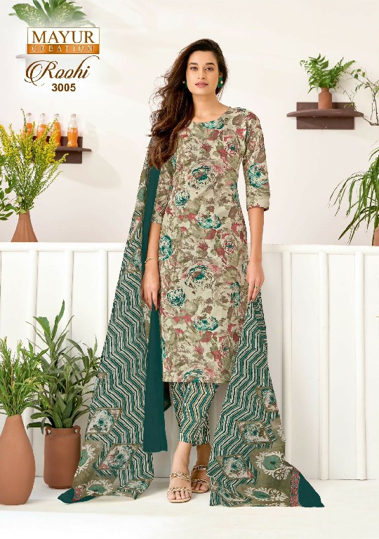 MAYUR CREATION ROOHI VOL 3 WHOLESALE COTTON PRINTED REGULAR WEAR DRESS MATERIAL FOR EXPORT