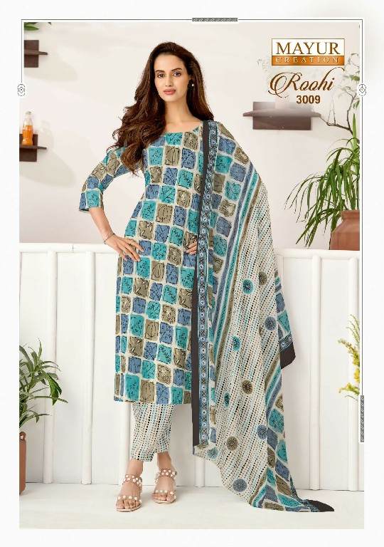 MAYUR CREATION ROOHI VOL 3 WHOLESALE COTTON PRINTED REGULAR WEAR DRESS MATERIAL FOR EXPORT