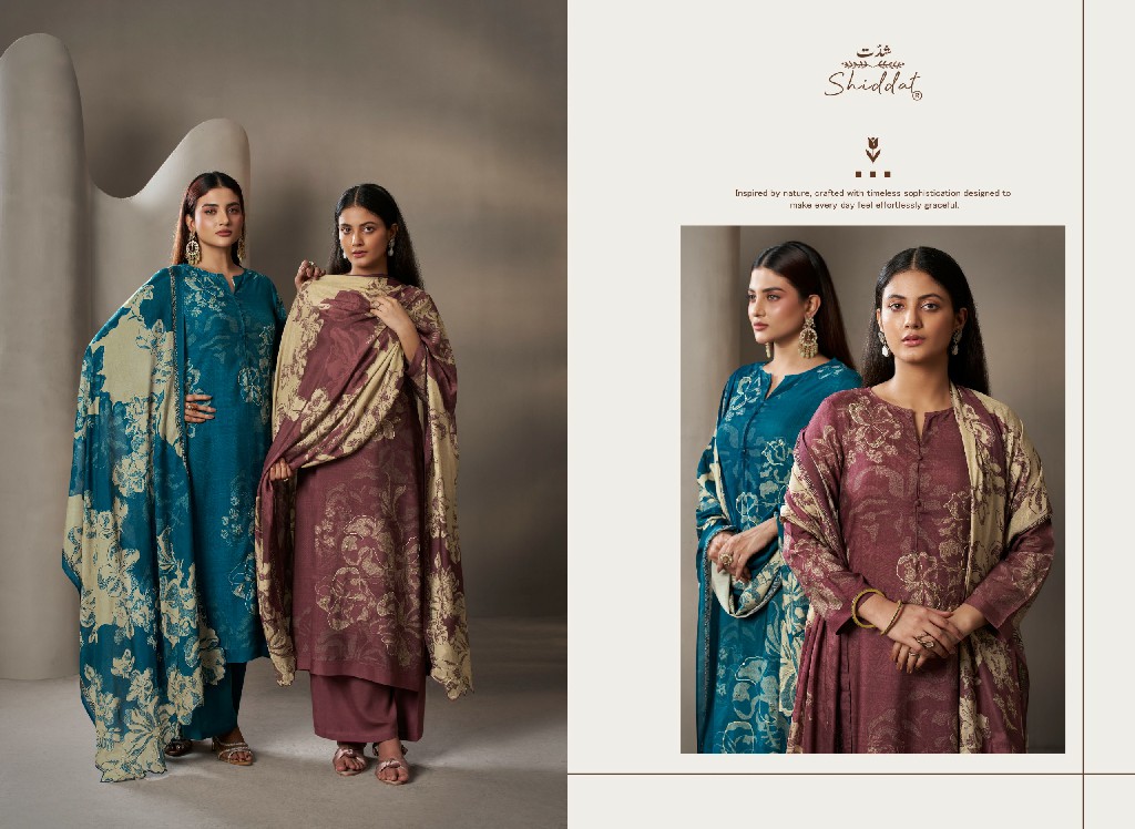 SHIDDAT MARIS-2 D.NO 2001 WHOLESALE DIGITAL PRINTED MUSLIN WITH WORK GORGEOUS LOOK UNSTITCH SALWAR SUITS ONLINE