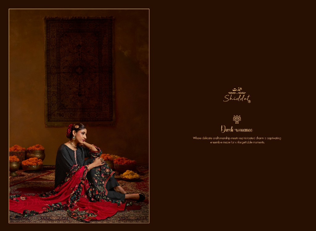 SHIDDAT BELL ROSE 701 WHOLESALE VISCOSE ORGANZA FESTIVE LOOK UNSTITCH SALWAR SUITS FOR EXPORT