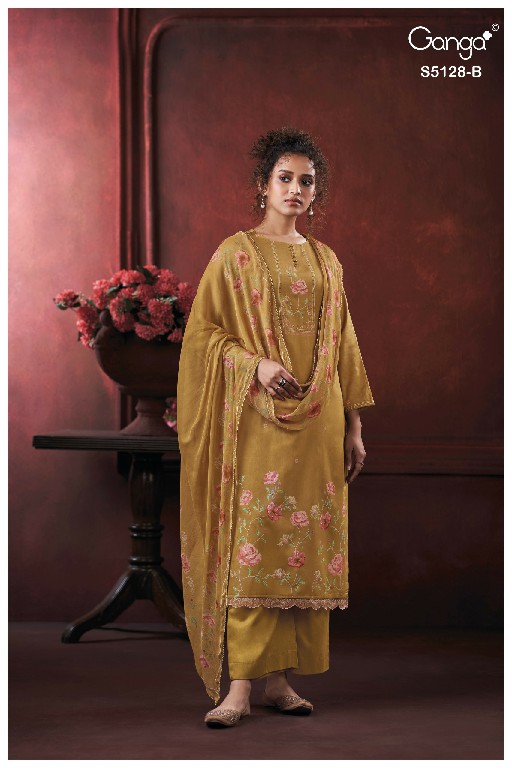 GANGA PARIDHI S5128 WHOLESALE PREMIUM COTTON CLASSY DESIGN UNSTITCH SALWAR SUITS SUPPLIER
