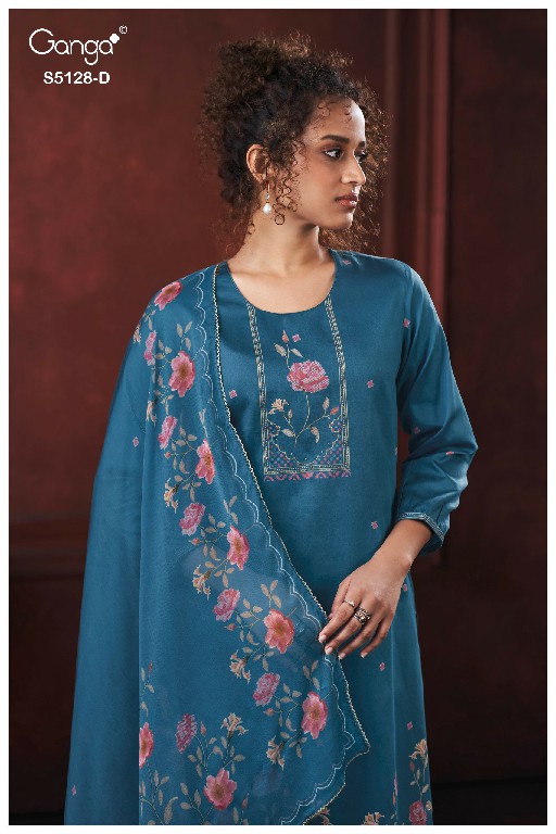 GANGA PARIDHI S5128 WHOLESALE PREMIUM COTTON CLASSY DESIGN UNSTITCH SALWAR SUITS SUPPLIER