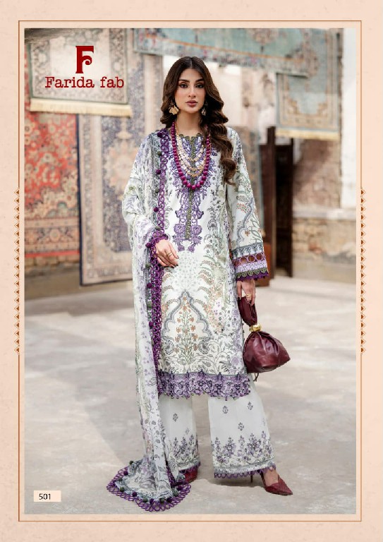 FARIDA FAB ELAAF VOL 5 WHOLESALE COTTON PRINTED CASUAL WEAR DRESS MATERIAL ONLINE