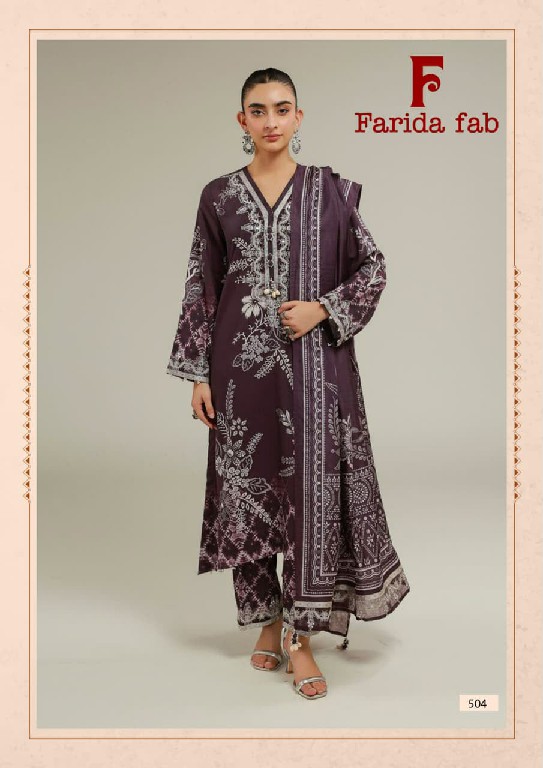 FARIDA FAB ELAAF VOL 5 WHOLESALE COTTON PRINTED CASUAL WEAR DRESS MATERIAL ONLINE