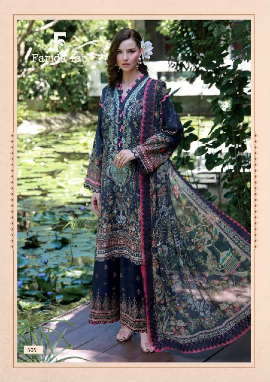 FARIDA FAB ELAAF VOL 5 WHOLESALE COTTON PRINTED CASUAL WEAR DRESS MATERIAL ONLINE