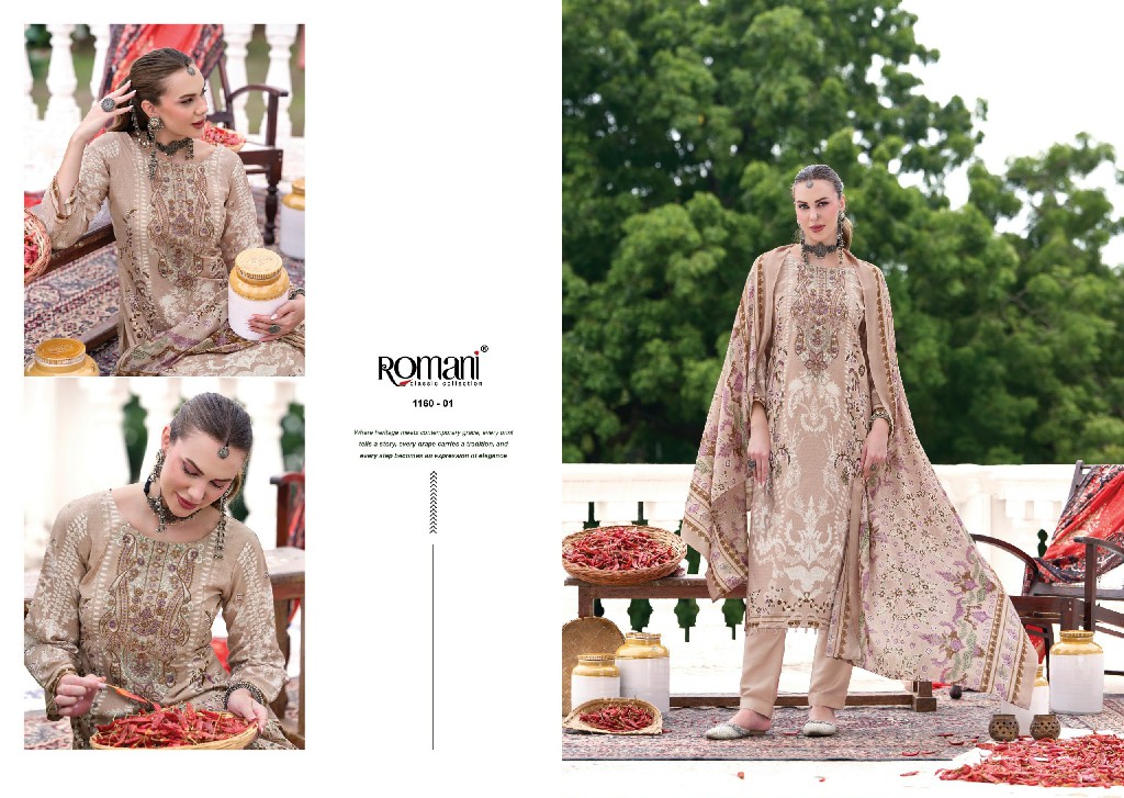 ROMANI AARZU VO 36 WHOLESALE SOFT COTTON HEAVY EMBROIDERY WORK UNSTITCH SALWAR SUITS FOR EXPORT