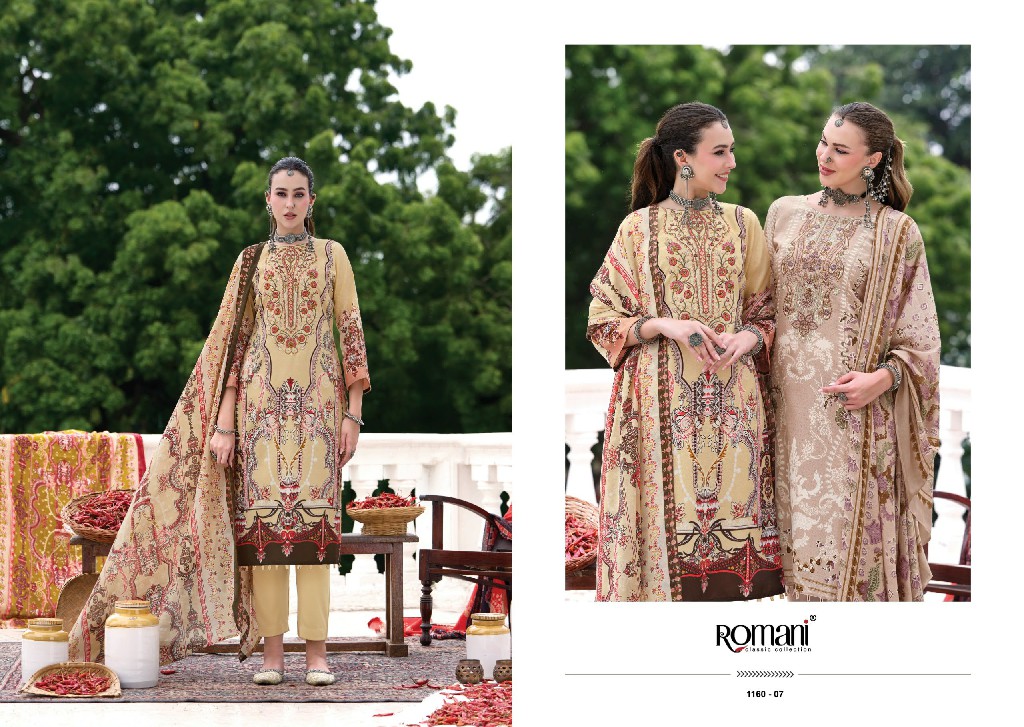 ROMANI AARZU VO 36 WHOLESALE SOFT COTTON HEAVY EMBROIDERY WORK UNSTITCH SALWAR SUITS FOR EXPORT