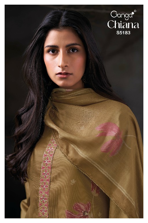 GANGA CHIANA S5183 WHOLESALE PREMIUM CORDUROY WITH WORK UNSTITCH SALWAR SUITS FOR EXPORT