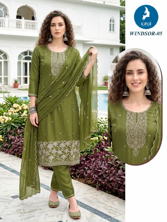 KAYA WINDSOR WHOLESALE READYMADE VICTORIA SILK BEAUTIFUL 3 PCS COMBO SET SUITS SUPPLIER