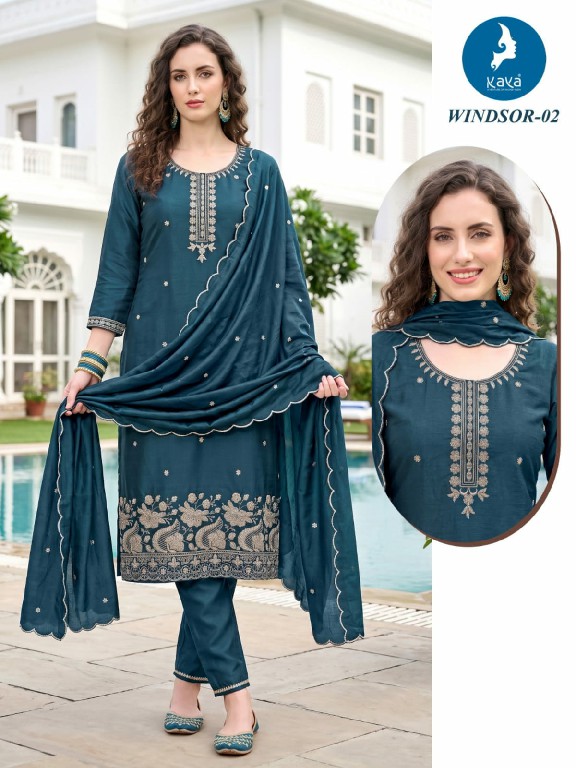KAYA WINDSOR WHOLESALE READYMADE VICTORIA SILK BEAUTIFUL 3 PCS COMBO SET SUITS SUPPLIER