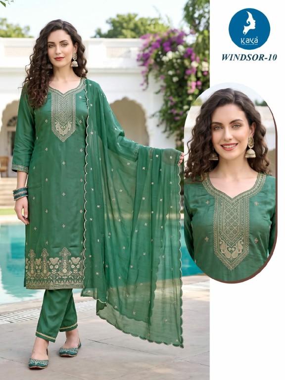 KAYA WINDSOR WHOLESALE READYMADE VICTORIA SILK BEAUTIFUL 3 PCS COMBO SET SUITS SUPPLIER