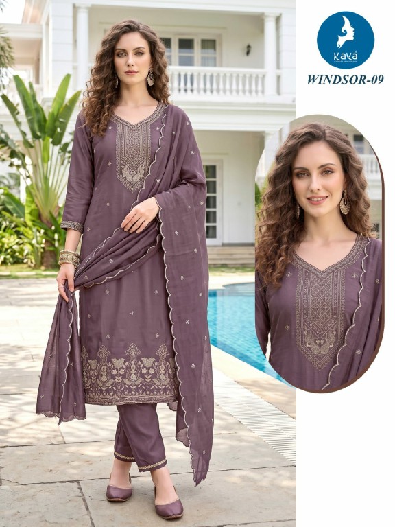 KAYA WINDSOR WHOLESALE READYMADE VICTORIA SILK BEAUTIFUL 3 PCS COMBO SET SUITS SUPPLIER