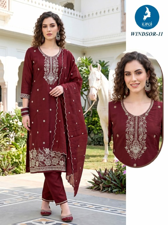 KAYA WINDSOR WHOLESALE READYMADE VICTORIA SILK BEAUTIFUL 3 PCS COMBO SET SUITS SUPPLIER