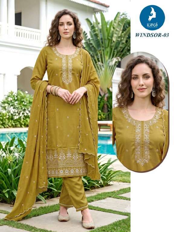 KAYA WINDSOR WHOLESALE READYMADE VICTORIA SILK BEAUTIFUL 3 PCS COMBO SET SUITS SUPPLIER