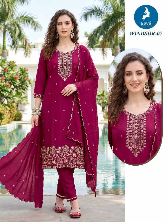 KAYA WINDSOR WHOLESALE READYMADE VICTORIA SILK BEAUTIFUL 3 PCS COMBO SET SUITS SUPPLIER