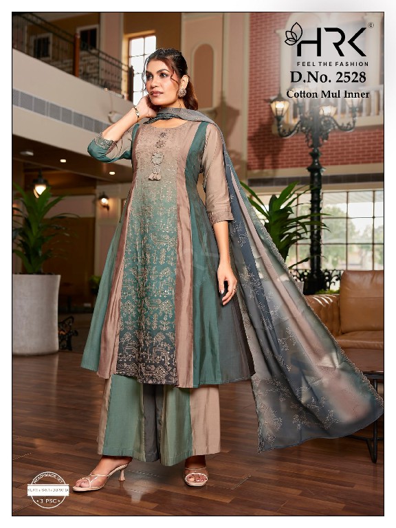 HRK D.NO 2528 WHOLESALE READYMADE PV SOFT SHADED EXCLUSIVE ANARKALI 3 PCS COMBO SET SUITS FOR EXPORT
