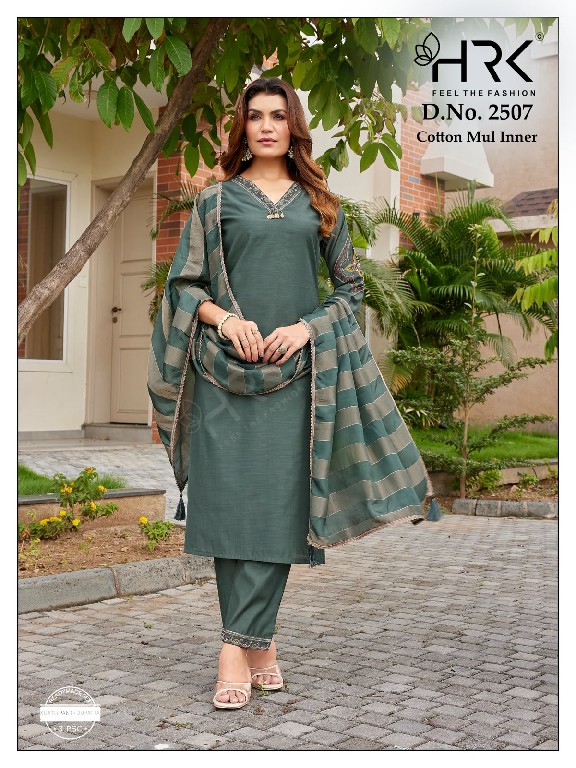 HRK D.NO 2507 WHOLESALE READYMADE KHADI SILK CLASSY LOOK 3 PCS COMBO SET SUITS EXPORTER
