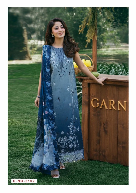 KEVAL FAB ELLIJA B VOL 21 WHOLESALE READYMADE HEAVY COTTON LUXURY COLLECTION 3 PCS SUITS EXPORTER