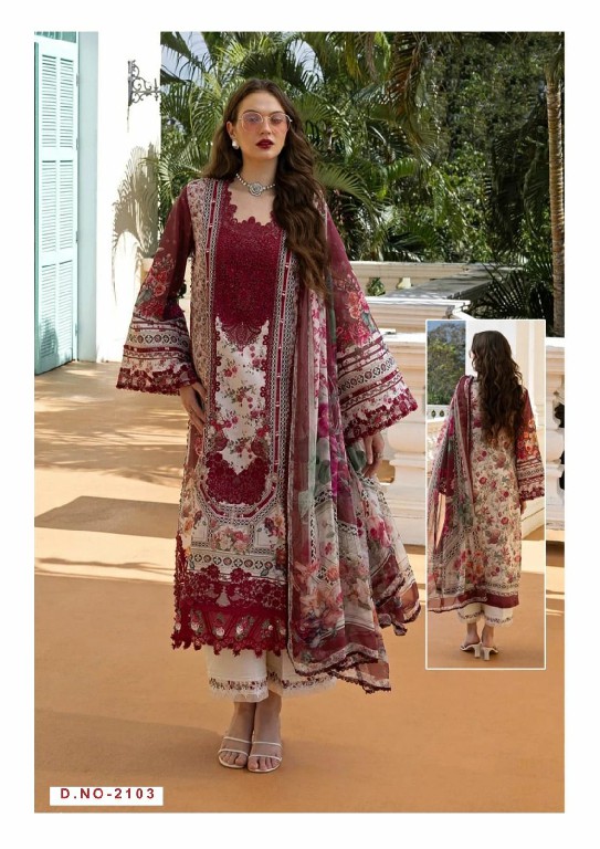 KEVAL FAB ELLIJA B VOL 21 WHOLESALE READYMADE HEAVY COTTON LUXURY COLLECTION 3 PCS SUITS EXPORTER