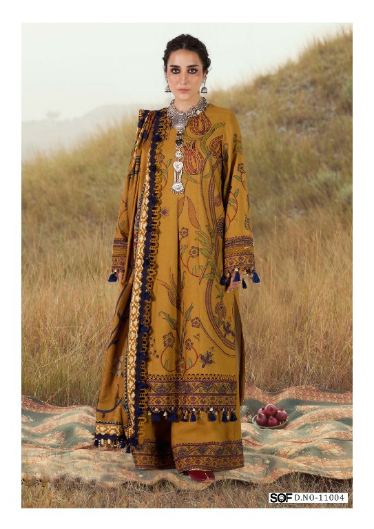 SOF SHREE OM FAB ALIYA B VOL 11 WHOLESALE READYMADE COTTON KARACHI STYLE PRINTED 3 PCS SUITS EXPORTER