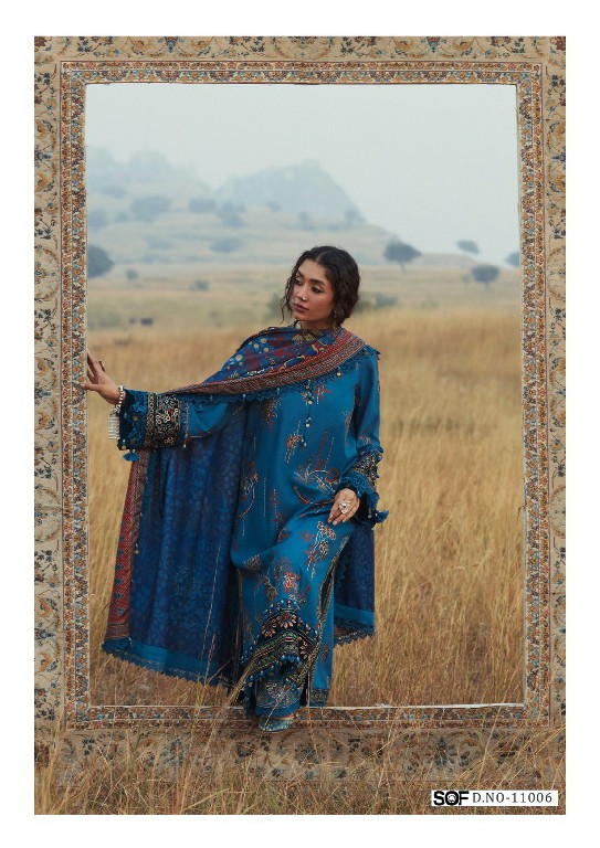 SOF SHREE OM FAB ALIYA B VOL 11 WHOLESALE READYMADE COTTON KARACHI STYLE PRINTED 3 PCS SUITS EXPORTER