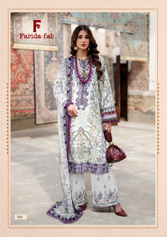 FARIDA FAB ELAAF VOL 5 WHOLESALE COTTON PRINTED CASUAL WEAR FULLY STITCHED 3 PCS SUITS ONLINE