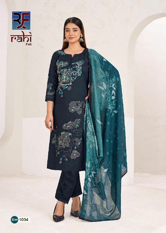 RAHI FAB RISING GOLD VOL 1 WHOLESALE READYMADE PURE COTTON BEAUTIFUL WORK 3 PCS SUITS FOR EXPORT