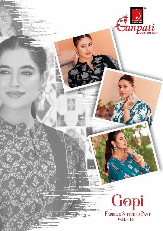 GANPATI GOPI VOL 16 WHOLESALE PURE COTTON EVERYDAY WEAR DRESS MATERIAL FOR EXPORT
