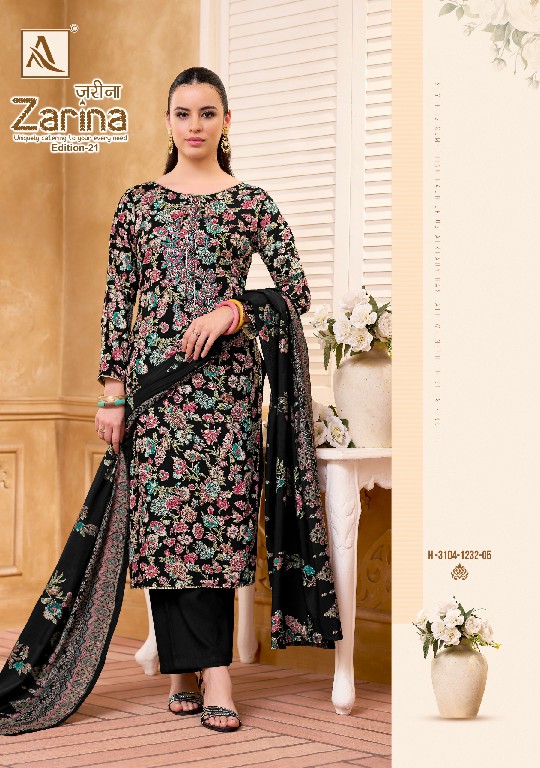 ALOK SUIT ZARINA VOL 21 WHOLESALE VISCOSE RAYON DESIGNER UNSTITCH SALWAR SUITS ONLINE