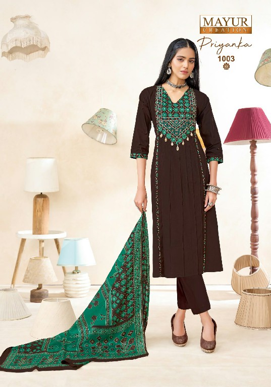 MAYUR CREATION PRIYANKA VOL 1 WHOLESALE READYMADE KUCHI COTTON BIG SIZE BEAUTIFUL STYLISH 3 PCS SUITS EXPORTER