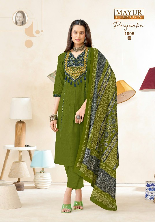 MAYUR CREATION PRIYANKA VOL 1 WHOLESALE READYMADE KUCHI COTTON BIG SIZE BEAUTIFUL STYLISH 3 PCS SUITS EXPORTER