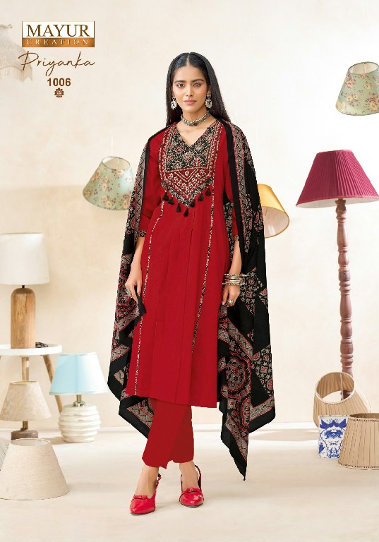 MAYUR CREATION PRIYANKA VOL 1 WHOLESALE READYMADE KUCHI COTTON BIG SIZE BEAUTIFUL STYLISH 3 PCS SUITS EXPORTER
