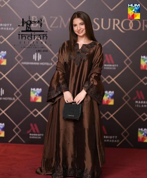 INDIAN CULTURE D.NO LRC-410 WHOLESALE READYMADE PURE SARTIN SILK PAKISTANI AMAZING 3 PCS SUITS SUPPLIER