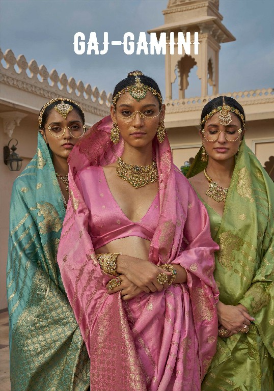 KALAAKAND GAJ-GAMINI WHOLESALE SATIN SILK OCCASION WEAR INDIAN SAREES FOR WOMEN ONLINE