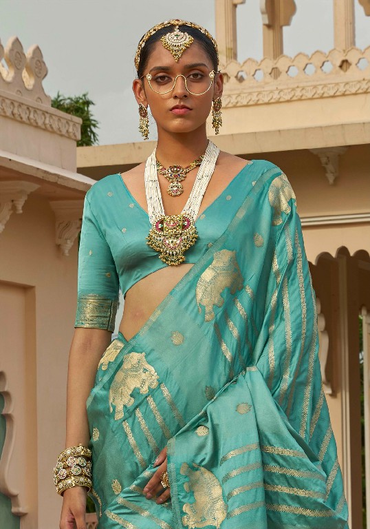 KALAAKAND GAJ-GAMINI WHOLESALE SATIN SILK OCCASION WEAR INDIAN SAREES FOR WOMEN ONLINE