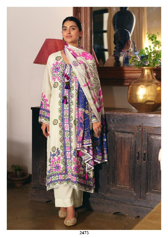 KIMORA SAHIELIYAN WHOLESALE PURE MUSLIN ELEGANT HAND WORK UNSTITCH SALWAR SUITS FOR EXPORT