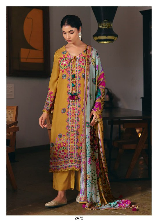 KIMORA SAHIELIYAN WHOLESALE PURE MUSLIN ELEGANT HAND WORK UNSTITCH SALWAR SUITS FOR EXPORT