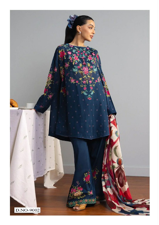 HALA RAMSHA VOL 9 WHOLESALE READYMADE PURE LAWN PAKISTANI CASUAL WEAR 3 PCS SUITS FOR EXPORT