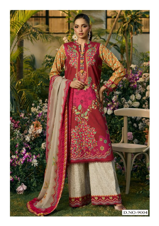 HALA RAMSHA VOL 9 WHOLESALE READYMADE PURE LAWN PAKISTANI CASUAL WEAR 3 PCS SUITS FOR EXPORT