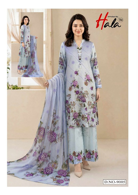 HALA RAMSHA VOL 9 WHOLESALE READYMADE PURE LAWN PAKISTANI CASUAL WEAR 3 PCS SUITS FOR EXPORT