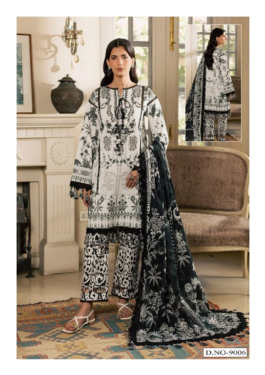 HALA RAMSHA VOL 9 WHOLESALE READYMADE PURE LAWN PAKISTANI CASUAL WEAR 3 PCS SUITS FOR EXPORT