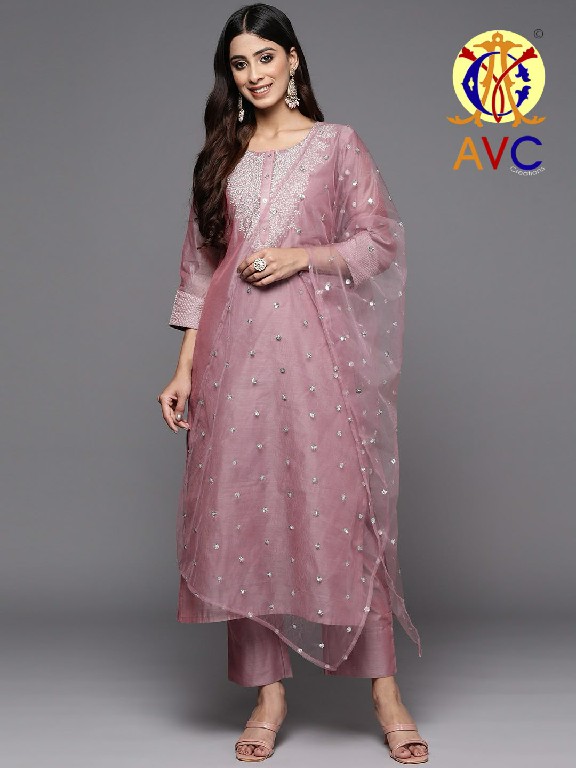 AMRUT VARSHA CREATION D.NO A21 WHOLESALE READYMADE COTTON WITH WORK FESTIVE COLLECTION 3 PCS COMBO SET SUITS FOR EXPORT