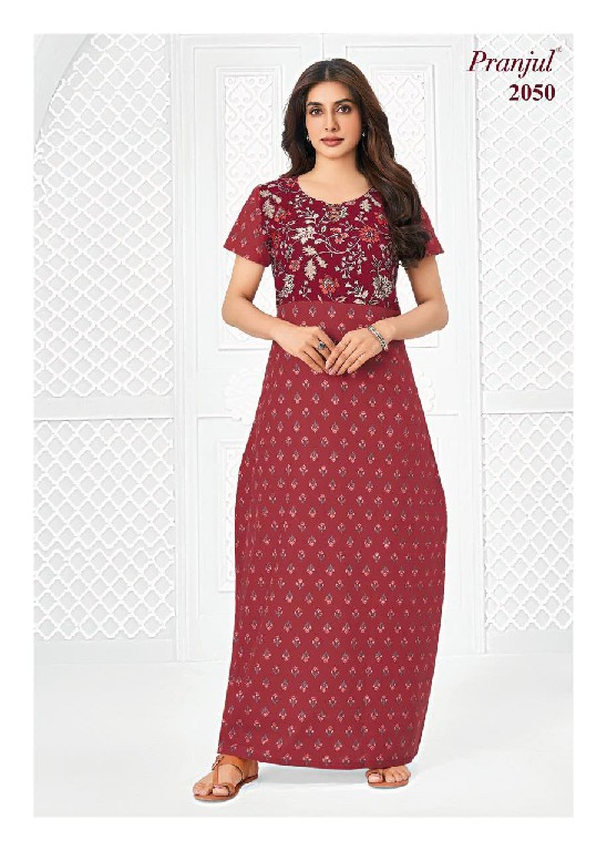 PRANJUL PRAGATI VOL 20 WHOLESALE READYMADE DAILY WEAR NIGHTIES FOR WOMEN ONLINE