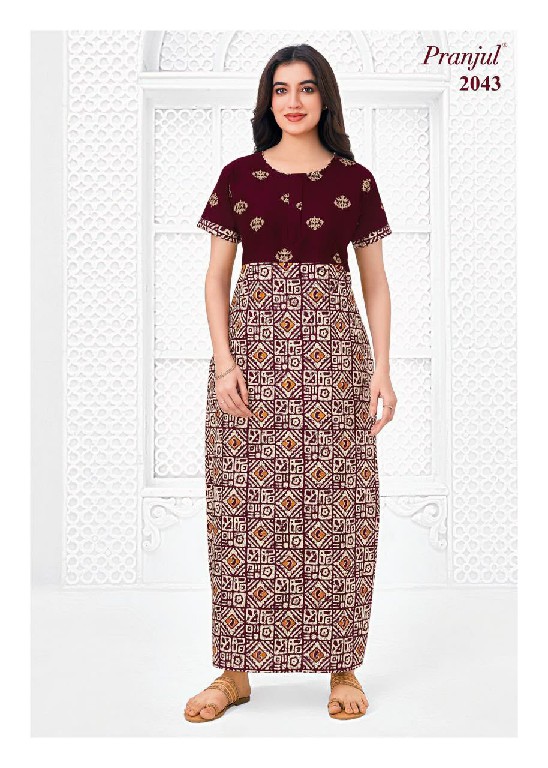 PRANJUL PRAGATI VOL 20 WHOLESALE READYMADE DAILY WEAR NIGHTIES FOR WOMEN ONLINE
