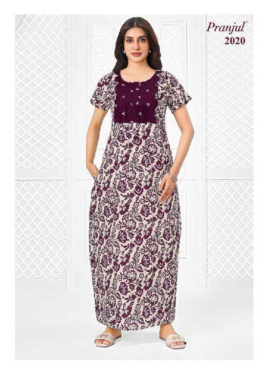 PRANJUL PRAGATI VOL 20 WHOLESALE READYMADE DAILY WEAR NIGHTIES FOR WOMEN ONLINE
